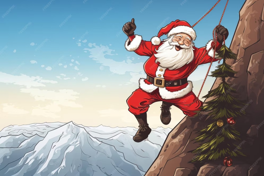 santa-claus-rock-climbing-yosemite-park-challenge-christmas-funny-illustration-850000-41380
